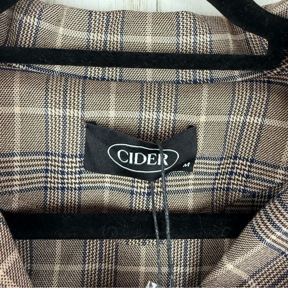 Cider NWT Plaid Cropped Top Medium - Picture 3 of 5